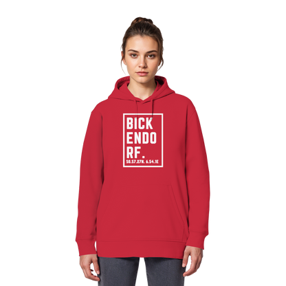 Bickendorf Koordinaten (großer Druck auf der Brust) - Organic Basic Hoodie
