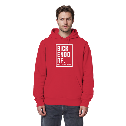 Bickendorf Koordinaten (großer Druck auf der Brust) - Organic Basic Hoodie