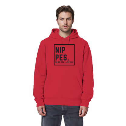 Nippes Koordinaten (großer Druck auf der Brust) - Organic Basic Hoodie
