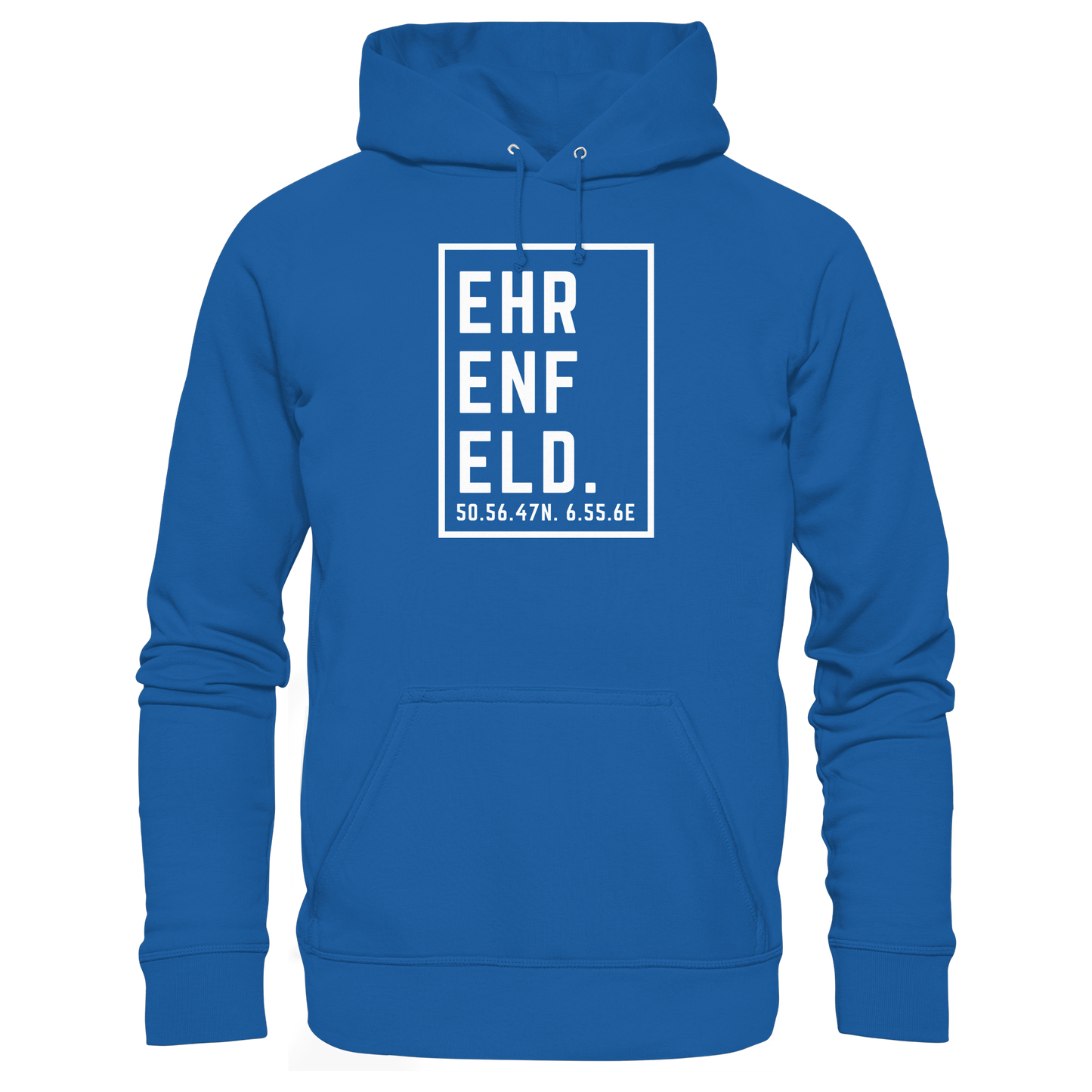 Ehrenfeld Koordinaten (großer Druck auf der Brust) - Organic Basic Hoodie