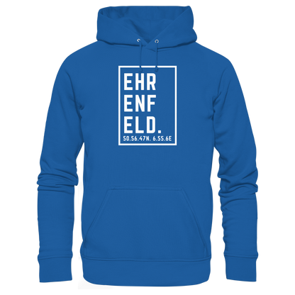 Ehrenfeld Koordinaten (großer Druck auf der Brust) - Organic Basic Hoodie