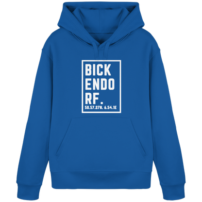 Bickendorf Koordinaten (großer Druck auf der Brust) - Organic Basic Hoodie