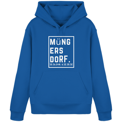 Müngersdorf Koordinaten (großer Druck auf der Brust) - Organic Basic Hoodie