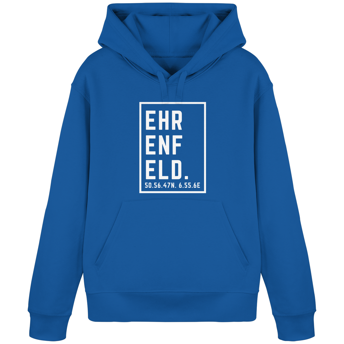 Ehrenfeld Koordinaten (großer Druck auf der Brust) - Organic Basic Hoodie
