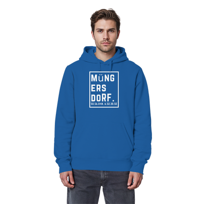 Müngersdorf Koordinaten (großer Druck auf der Brust) - Organic Basic Hoodie