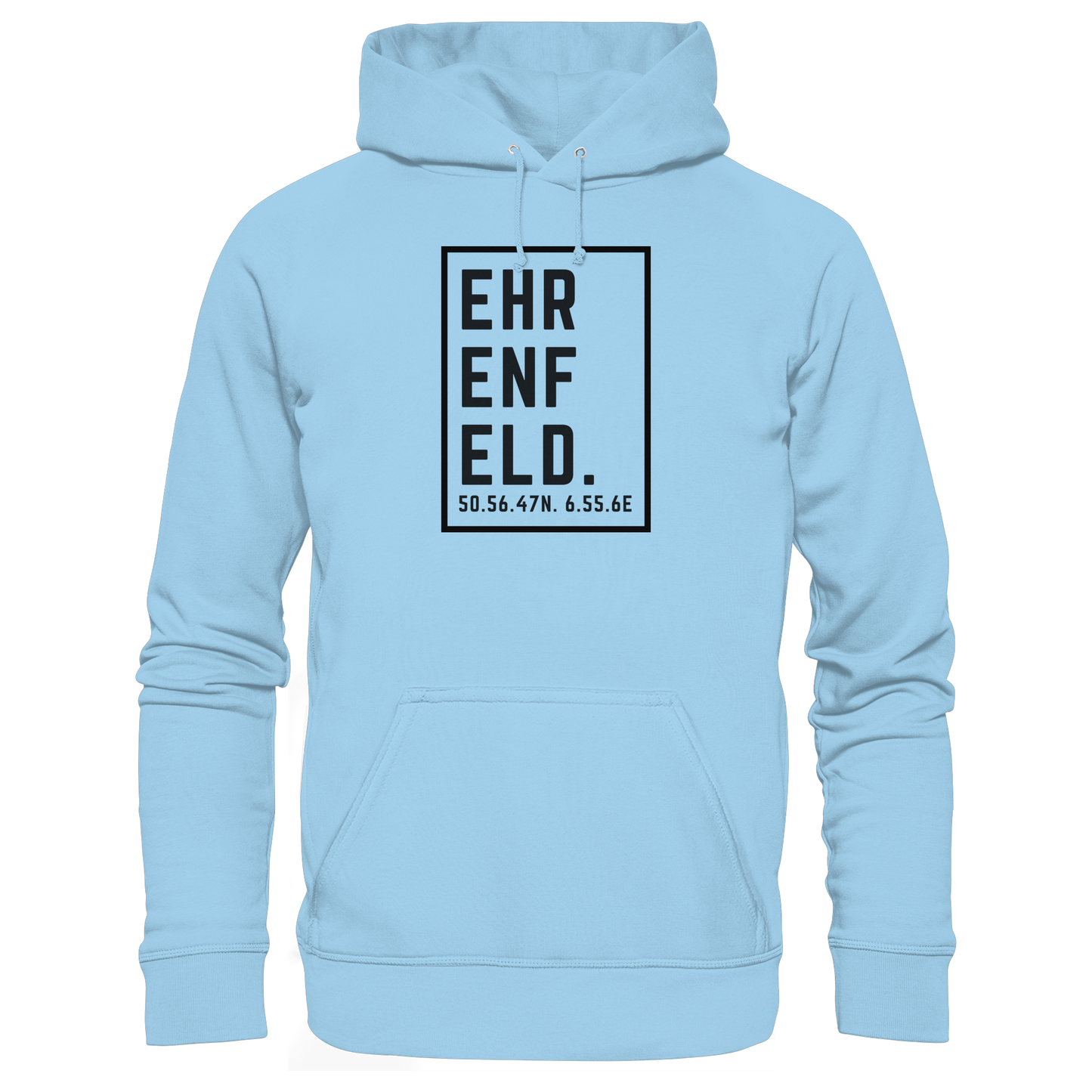 Ehrenfeld Koordinaten (großer Druck auf der Brust) - Organic Basic Hoodie