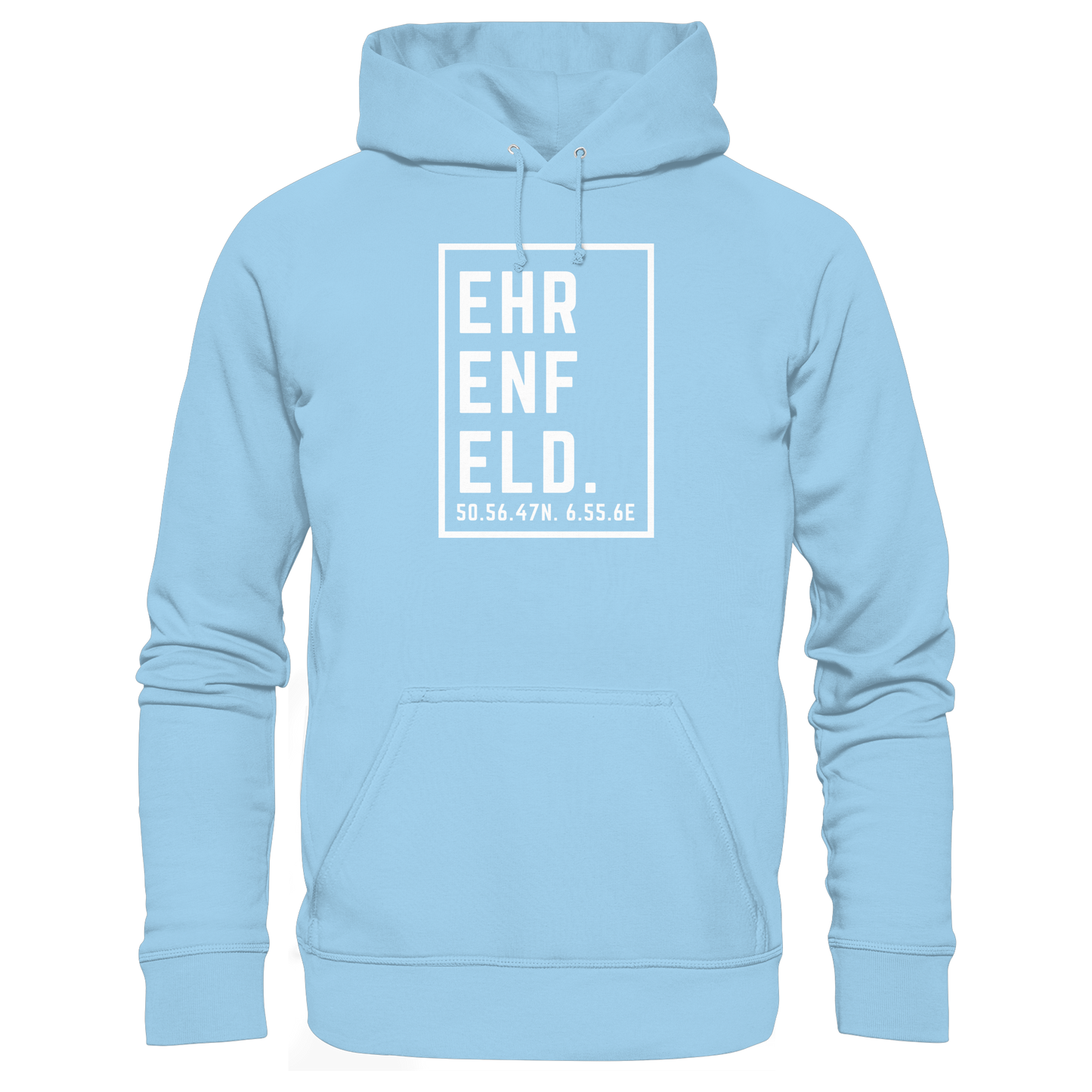 Ehrenfeld Koordinaten (großer Druck auf der Brust) - Organic Basic Hoodie