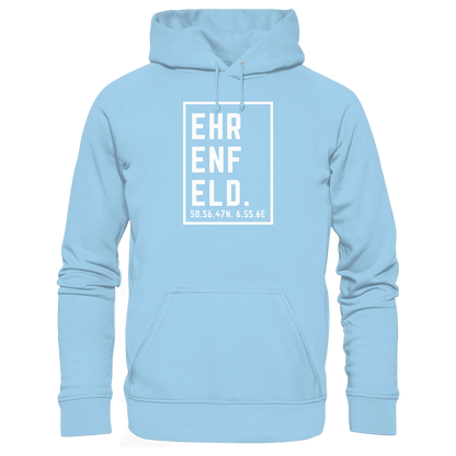 Ehrenfeld Koordinaten (großer Druck auf der Brust) - Organic Basic Hoodie