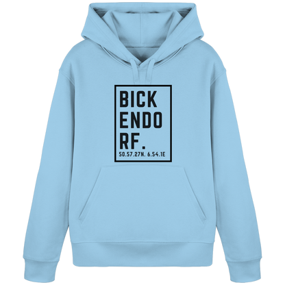 Bickendorf Koordinaten (großer Druck auf der Brust) - Organic Basic Hoodie