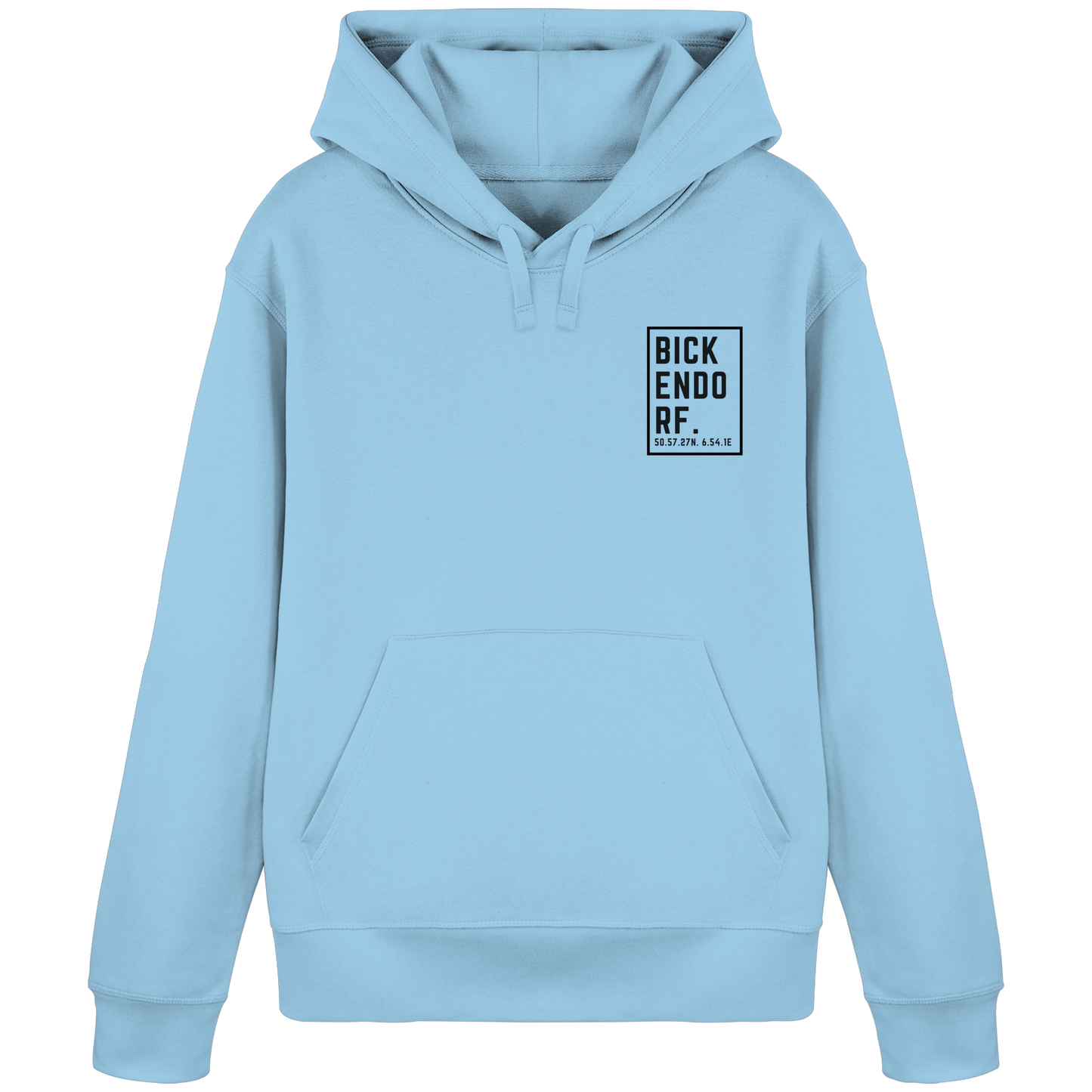 Bickendorf Koordinaten (kleiner Druck auf der Brust) - Organic Basic Hoodie