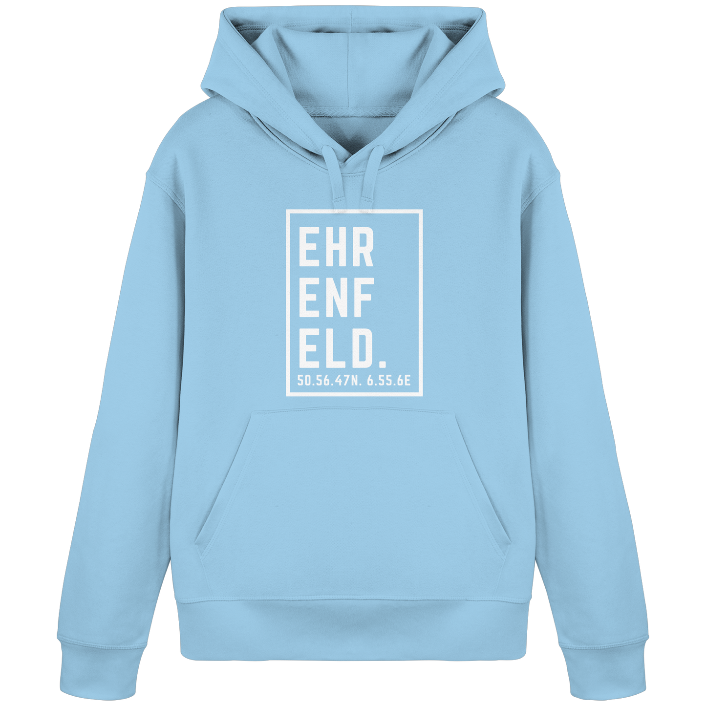Ehrenfeld Koordinaten (großer Druck auf der Brust) - Organic Basic Hoodie