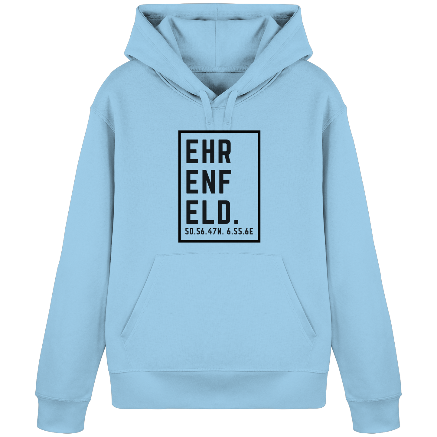 Ehrenfeld Koordinaten (großer Druck auf der Brust) - Organic Basic Hoodie