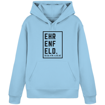 Ehrenfeld Koordinaten (großer Druck auf der Brust) - Organic Basic Hoodie