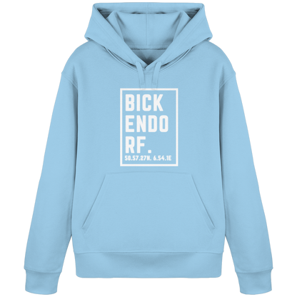 Bickendorf Koordinaten (großer Druck auf der Brust) - Organic Basic Hoodie