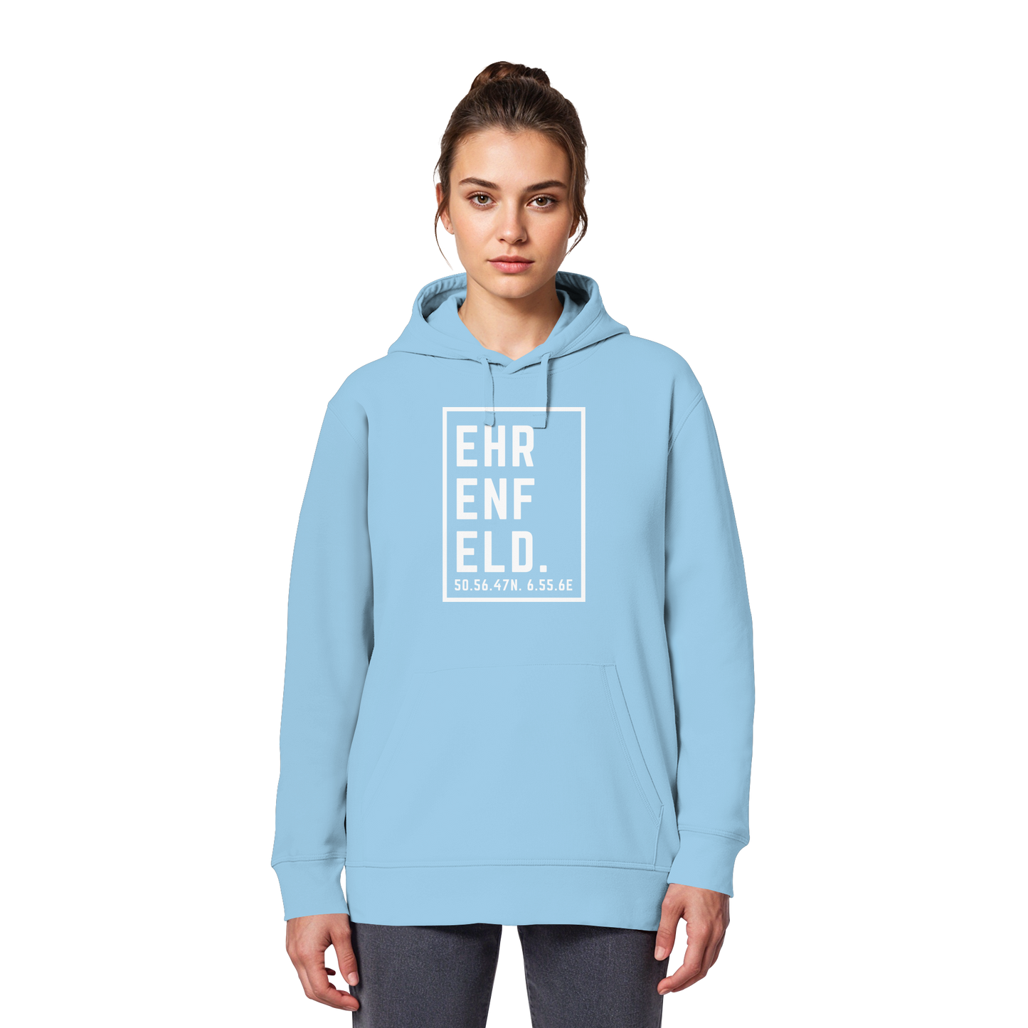 Ehrenfeld Koordinaten (großer Druck auf der Brust) - Organic Basic Hoodie