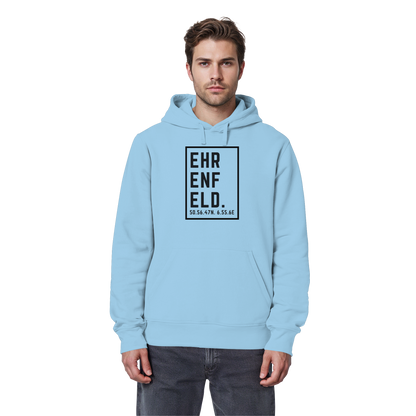 Ehrenfeld Koordinaten (großer Druck auf der Brust) - Organic Basic Hoodie