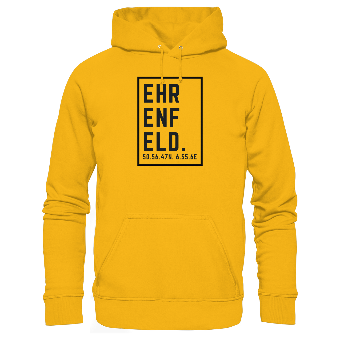 Ehrenfeld Koordinaten (großer Druck auf der Brust) - Organic Basic Hoodie