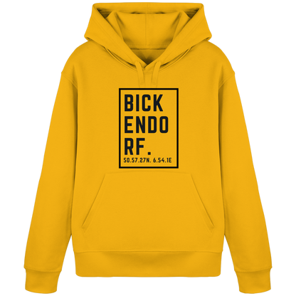 Bickendorf Koordinaten (großer Druck auf der Brust) - Organic Basic Hoodie