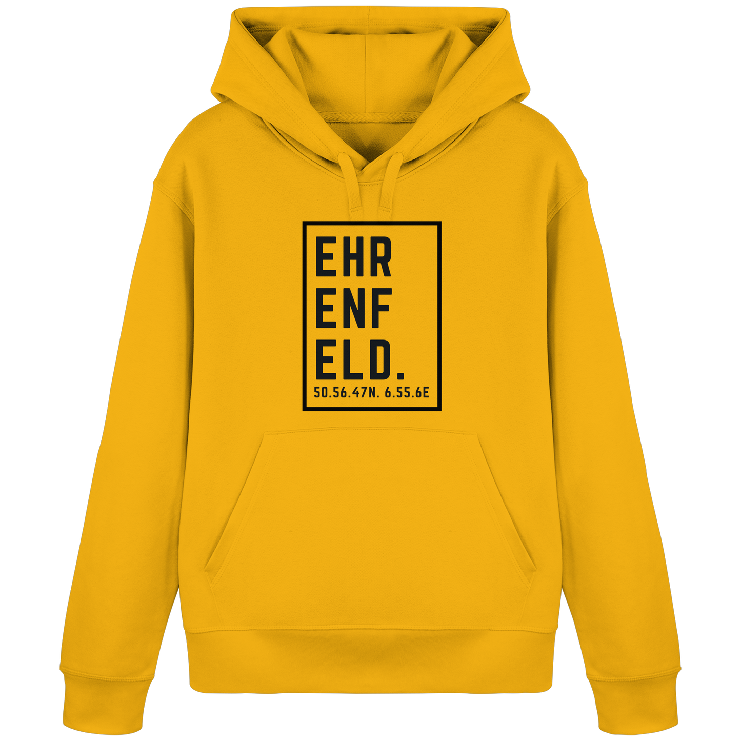 Ehrenfeld Koordinaten (großer Druck auf der Brust) - Organic Basic Hoodie