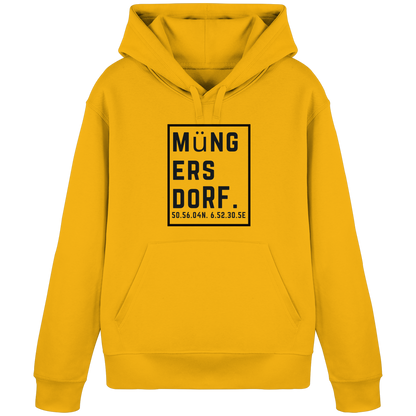 Müngersdorf Koordinaten (großer Druck auf der Brust) - Organic Basic Hoodie