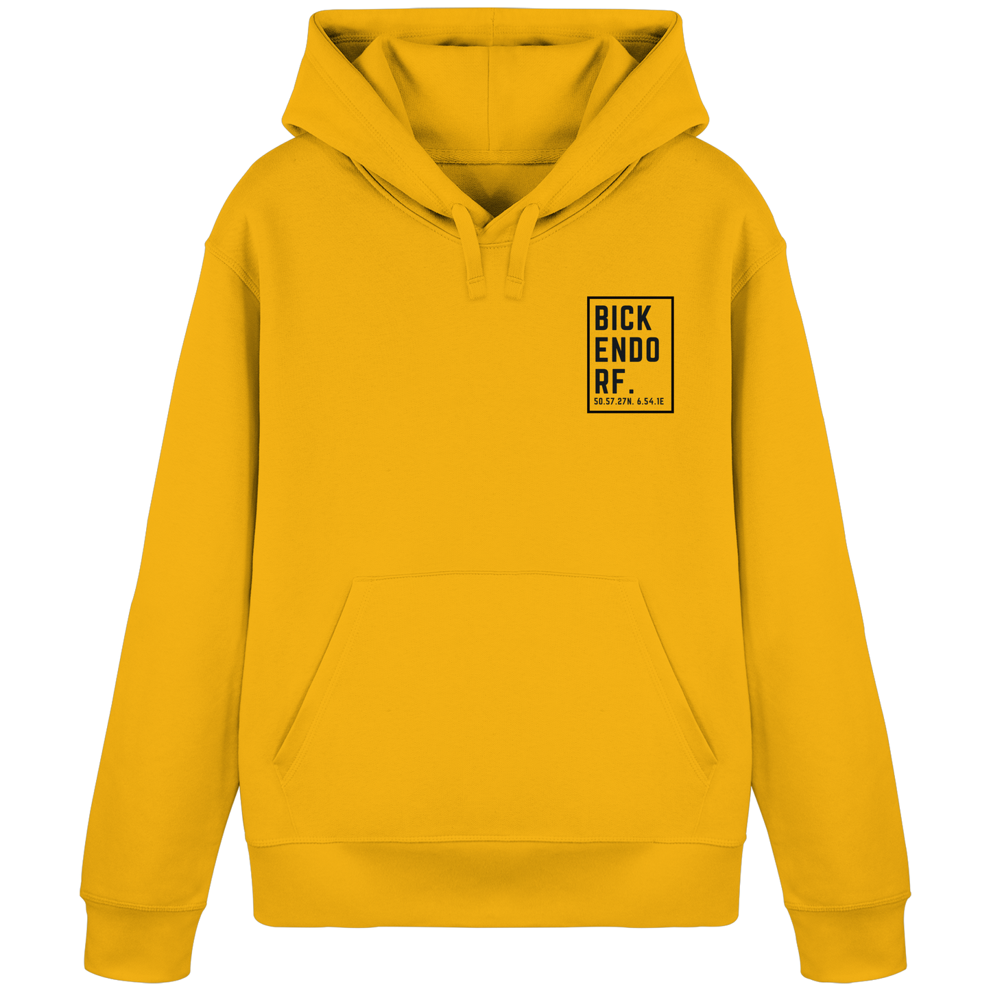 Bickendorf Koordinaten (kleiner Druck auf der Brust) - Organic Basic Hoodie