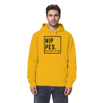 Nippes Koordinaten (großer Druck auf der Brust) - Organic Basic Hoodie