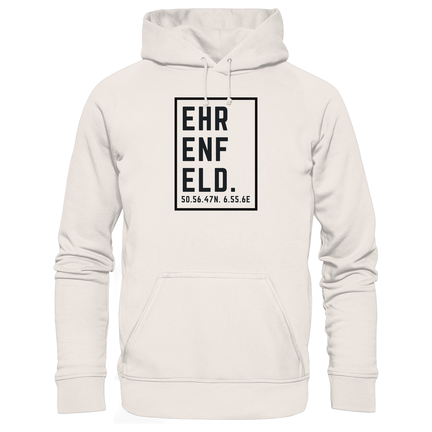 Ehrenfeld Koordinaten (großer Druck auf der Brust) - Organic Basic Hoodie