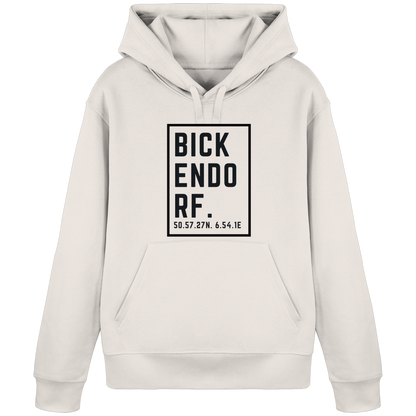 Bickendorf Koordinaten (großer Druck auf der Brust) - Organic Basic Hoodie