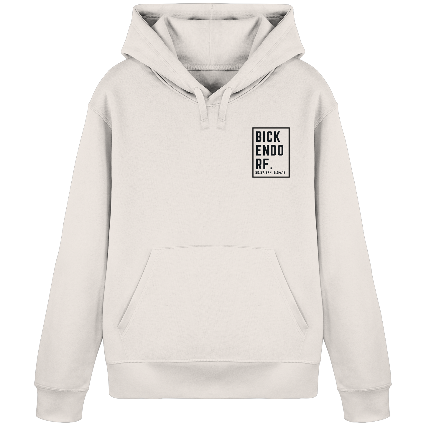 Bickendorf Koordinaten (kleiner Druck auf der Brust) - Organic Basic Hoodie