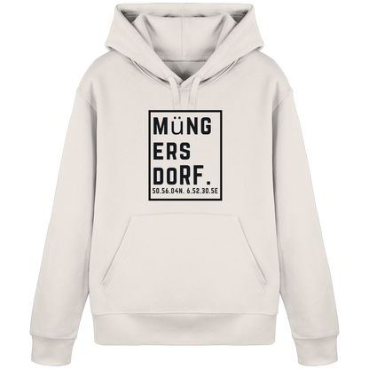Müngersdorf Koordinaten (großer Druck auf der Brust) - Organic Basic Hoodie