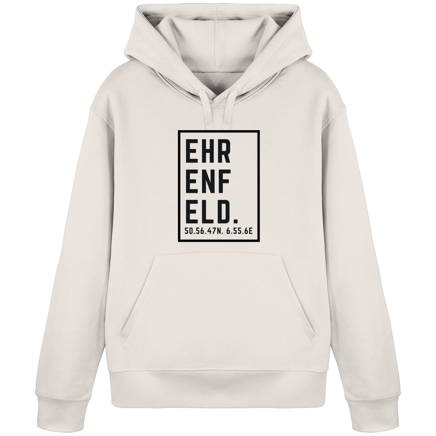 Ehrenfeld Koordinaten (großer Druck auf der Brust) - Organic Basic Hoodie