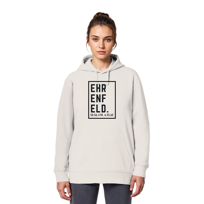 Ehrenfeld Koordinaten (großer Druck auf der Brust) - Organic Basic Hoodie