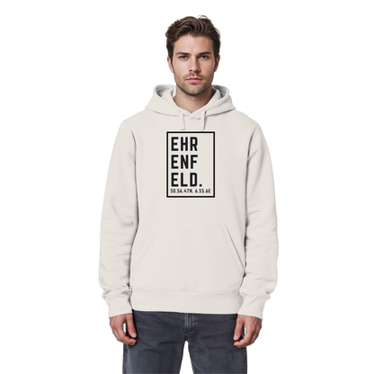 Ehrenfeld Koordinaten (großer Druck auf der Brust) - Organic Basic Hoodie