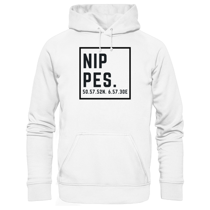 Nippes Koordinaten (großer Druck auf der Brust) - Organic Basic Hoodie
