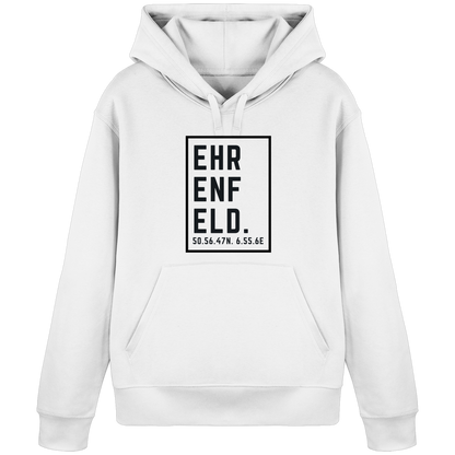 Ehrenfeld Koordinaten (großer Druck auf der Brust) - Organic Basic Hoodie