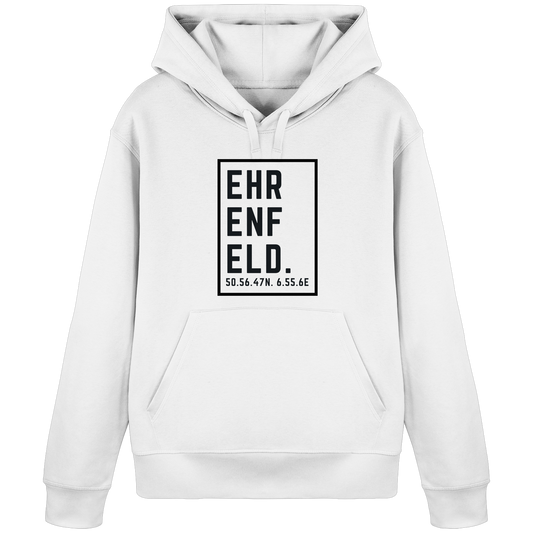 Ehrenfeld Koordinaten (großer Druck auf der Brust) - Organic Basic Hoodie