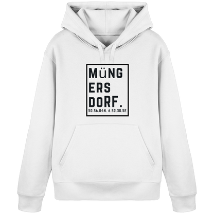 Müngersdorf Koordinaten (großer Druck auf der Brust) - Organic Basic Hoodie