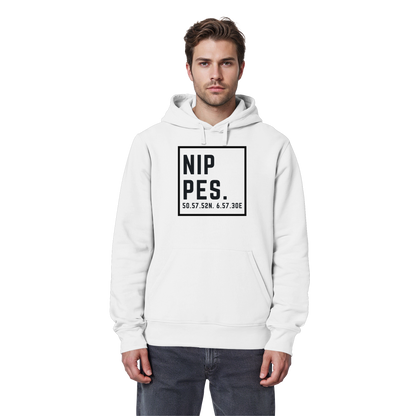 Nippes Koordinaten (großer Druck auf der Brust) - Organic Basic Hoodie