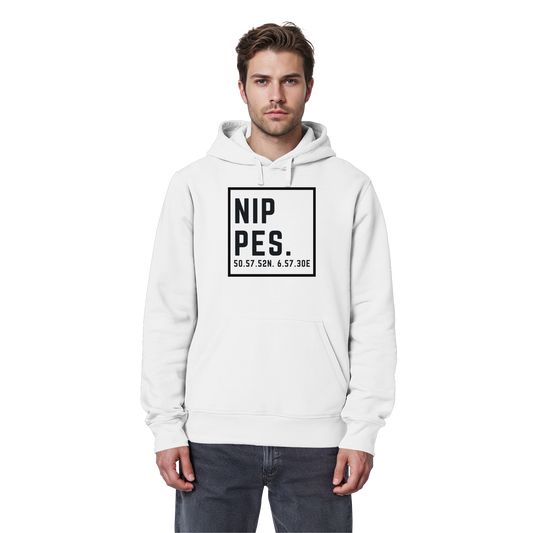 Nippes Koordinaten (großer Druck auf der Brust) - Organic Basic Hoodie