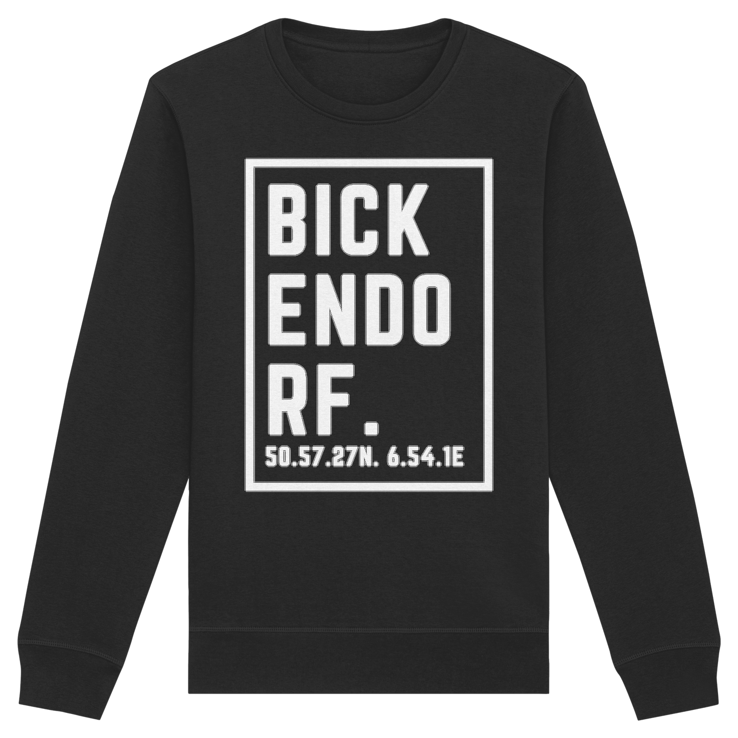 Bickendorf Koordinaten (großer Druck auf der Brust) - Organic Basic Unisex Sweatshirt