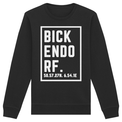 Bickendorf Koordinaten (großer Druck auf der Brust) - Organic Basic Unisex Sweatshirt