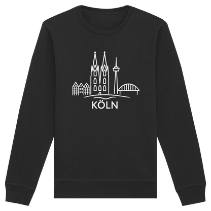 Köln Skyline (großer Druck auf der Brust) - Organic Basic Unisex Sweatshirt