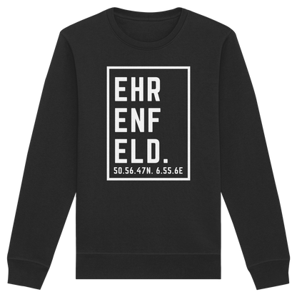 Ehrenfeld Koordinaten (großer Druck auf der Brust) - Organic Basic Unisex Sweatshirt
