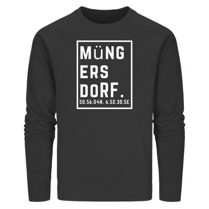 Müngersdorf Koordinaten (großer Druck auf der Brust) - Organic Basic Unisex Sweatshirt