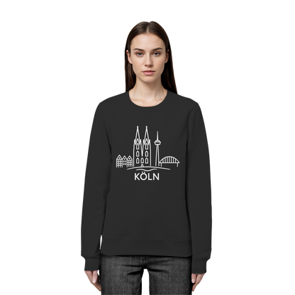 Köln Skyline (großer Druck auf der Brust) - Organic Basic Unisex Sweatshirt