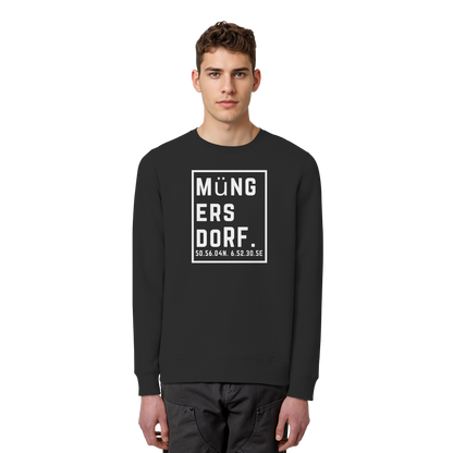 Müngersdorf Koordinaten (großer Druck auf der Brust) - Organic Basic Unisex Sweatshirt