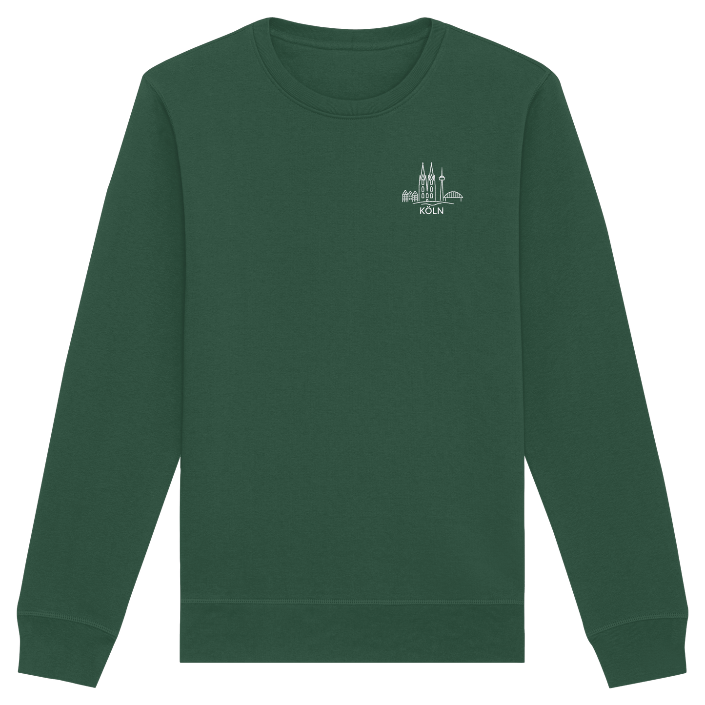 Köln Skyline Stick - Organic Basic Unisex Sweatshirt