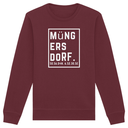 Müngersdorf Koordinaten (großer Druck auf der Brust) - Organic Basic Unisex Sweatshirt