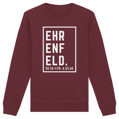Ehrenfeld Koordinaten (großer Druck auf der Brust) - Organic Basic Unisex Sweatshirt