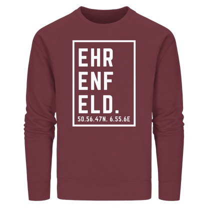 Ehrenfeld Koordinaten (großer Druck auf der Brust) - Organic Basic Unisex Sweatshirt